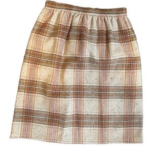 Blair Boutique Wool Plaid Pencil Skirt